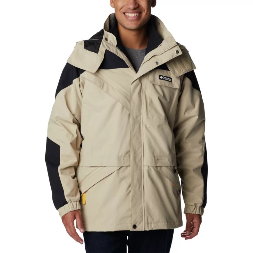 エンシェント フォッシル/ブラック メンズ バリスティック リッジ 3-in-1 インターチェンジ ロング ジャケット コロンビア