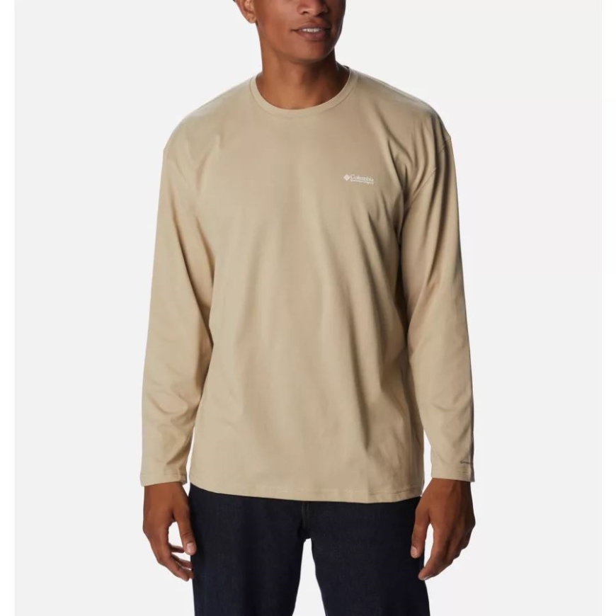 古代の化石/コロンビア ゴージ マップ メンズ Csc アルパイン ウェイ リラックス ロング スリーブ Tシャツ コロンビア