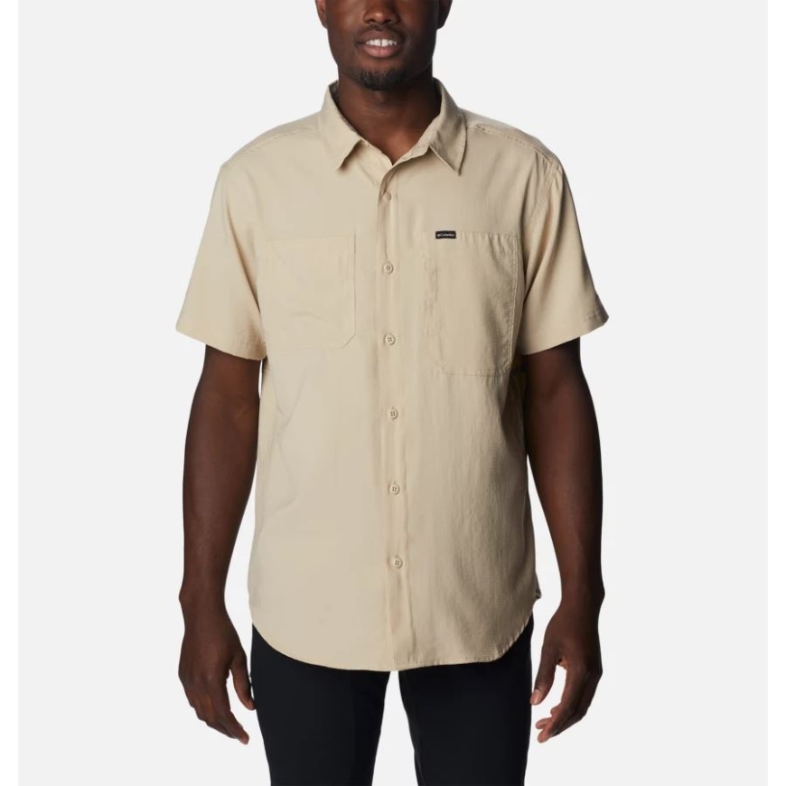 エンシェント フォッシル メンズ シルバー リッジ ユーティリティ ライト ショート スリーブ シャツ トール コロンビア