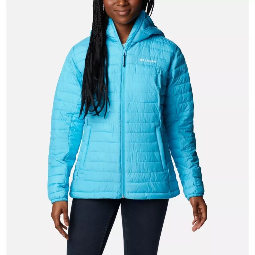 環礁コロンビア女性のシルバー フォールズ フード付きジャケット