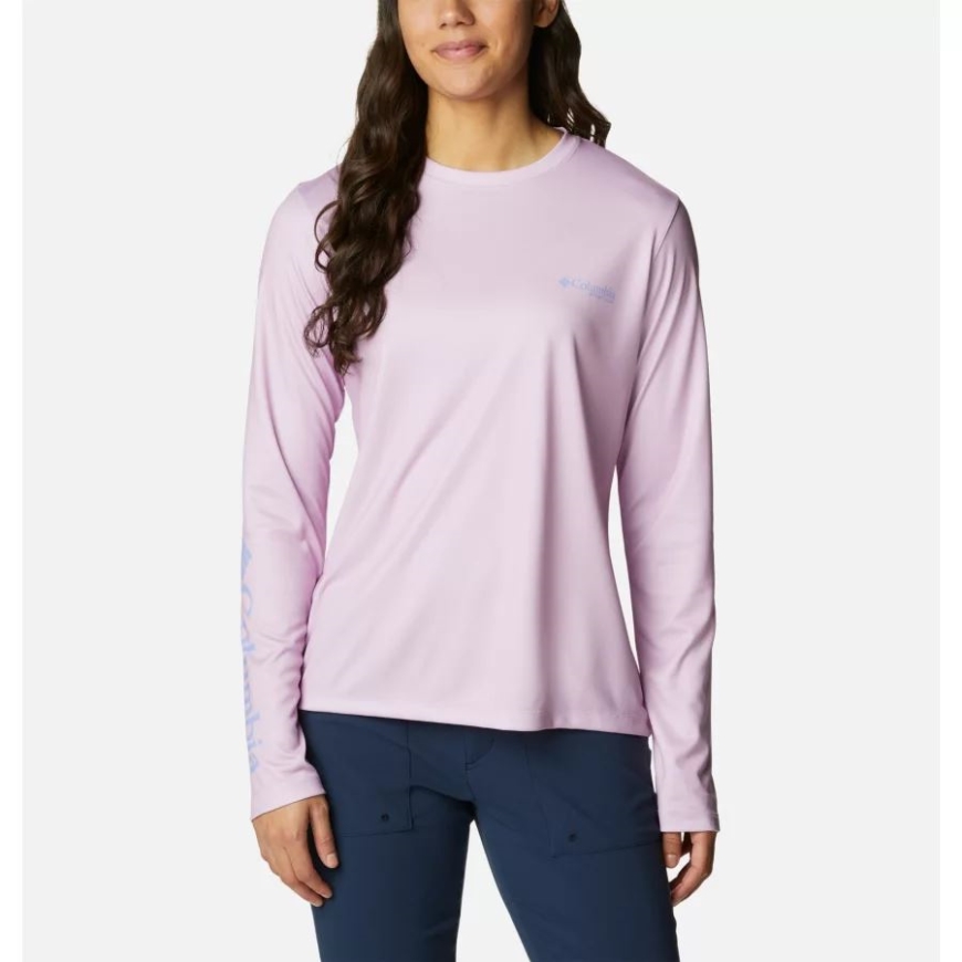 Aura/serenity レディース Pfg タイダル ティー アイランド タイム ロング スリーブ シャツ コロンビア