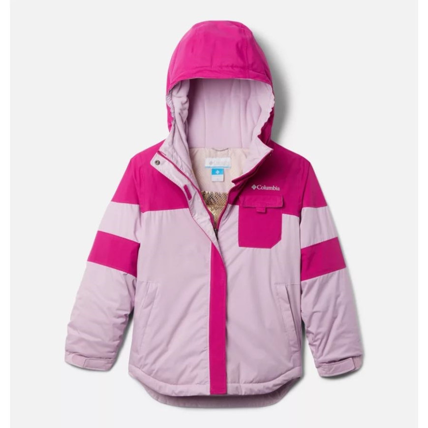 Aura/wild Fuchsia Girl's Mighty Mogulii 防水スキー ジャケット コロンビア