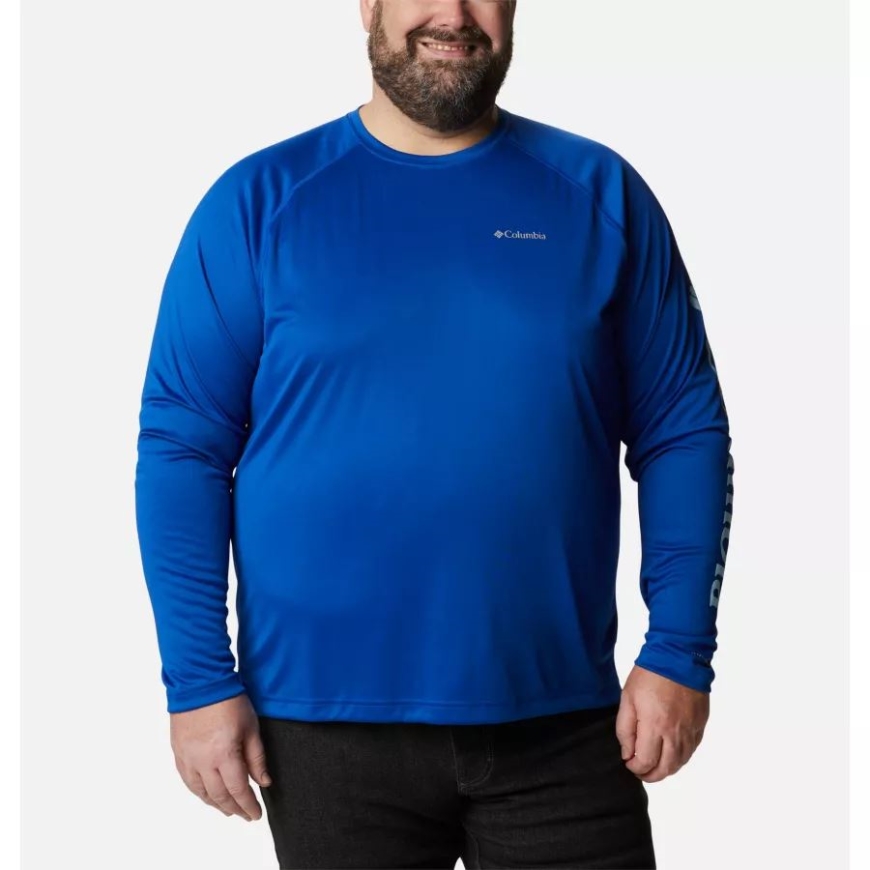 Azul/sky Blue Columbia メンズ フォークストリーム ロングスリーブシャツ BIG