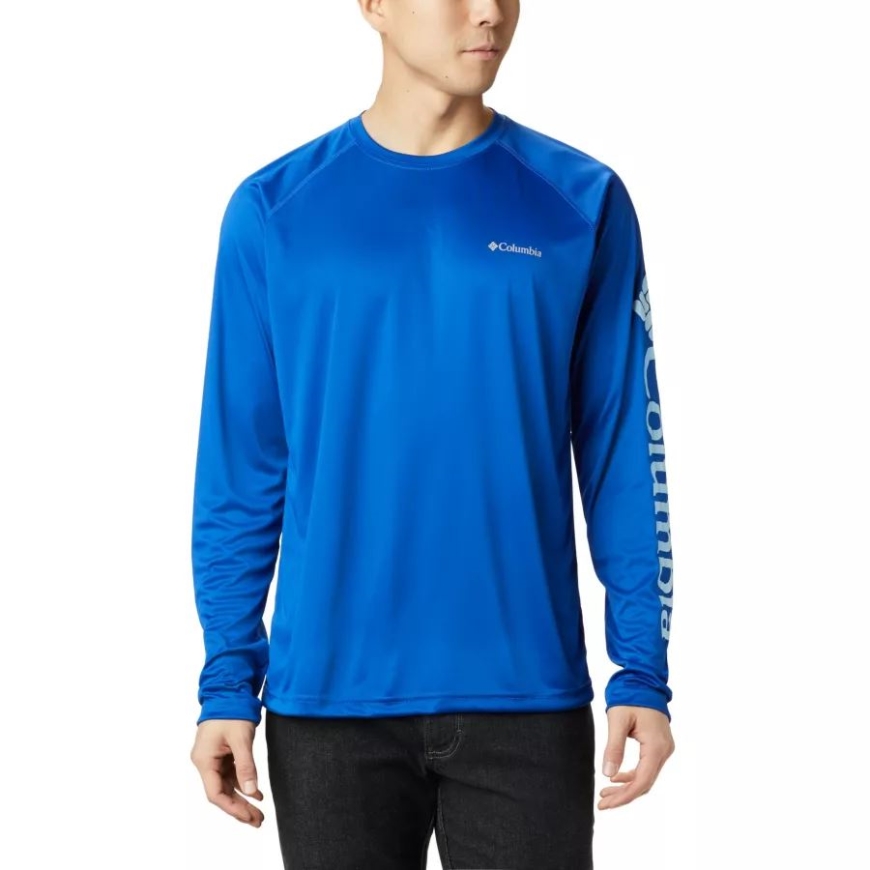 Azul/sky Blue Columbia メンズ フォークストリーム 長袖シャツ