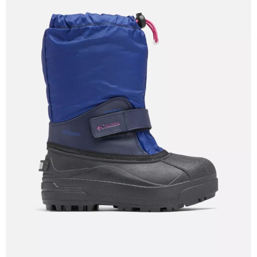 ビッグ キッズ パウダーバグ フォーティ スノー ブーツ ダーク サファイア/ワイルド フューシャ コロンビア