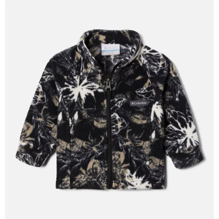 ブラック オーレリアン ガールズ インファント ベントン スプリングス II プリント フリース ジャケット コロンビア