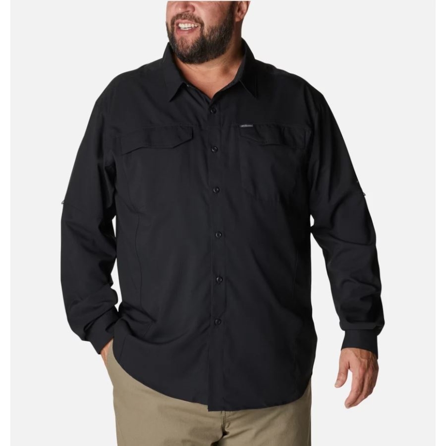 ブラック コロンビア メンズ シルバー リッジ ライト ロング スリーブ シャツ ビッグ