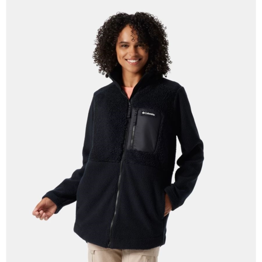 ブラック コロンビア レディース コロンビア ロッジ シェルパ フルジップ フリース