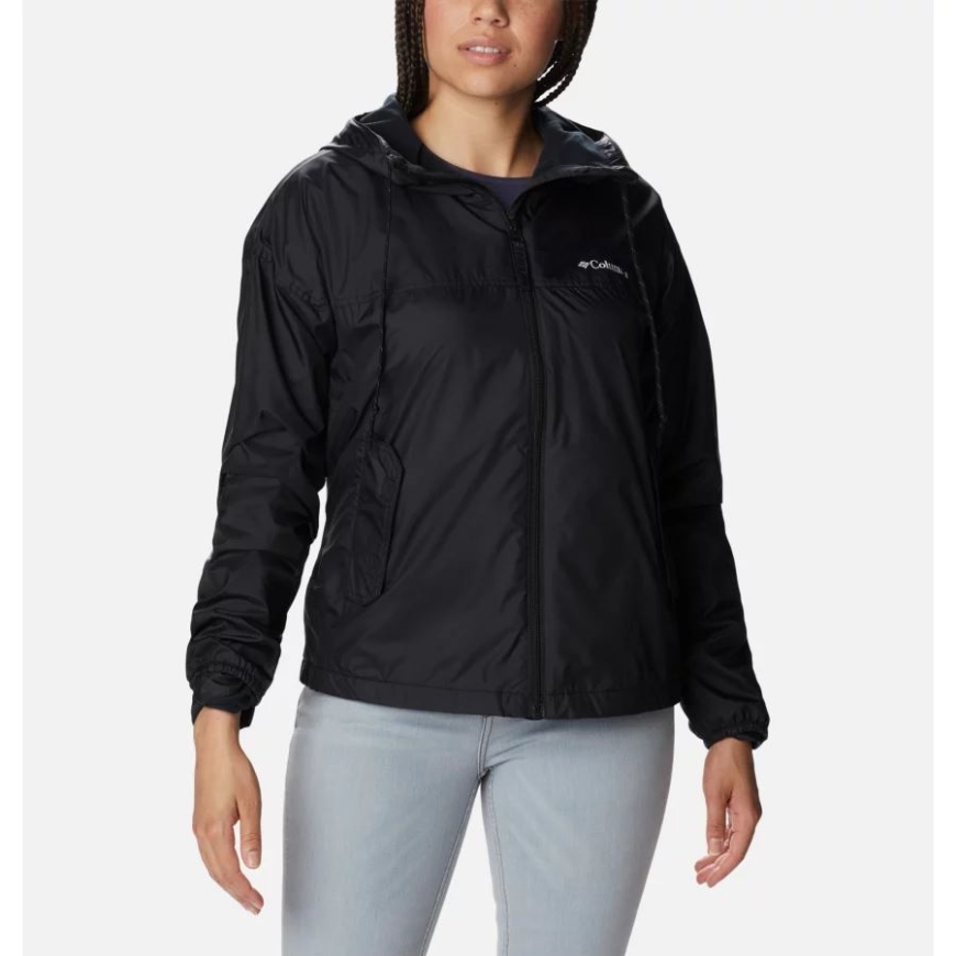 ブラック コロンビア レディース フラッシュ チャレンジャー フリース裏地付きウインドブレーカー ジャケット