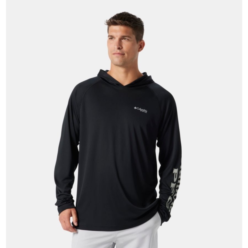 ブラック/クール グレー ロゴ メンズ Pfg ターミナル タックル パーカー コロンビア