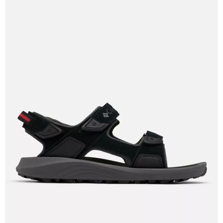 ブラック/ダーク グレー コロンビア メンズ トレイルストーム ハイカー 3 ストラップ サンダル