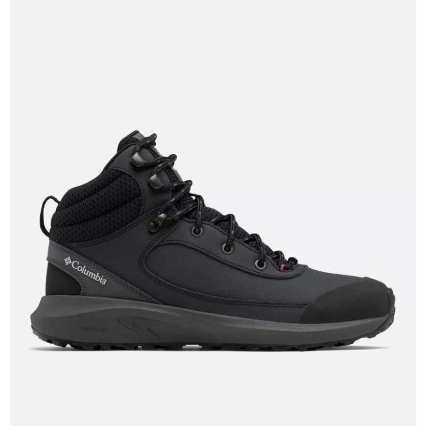 ブラック/ダーク グレー コロンビア ウィメンズ トレイルストーム ピーク ミッド シューズ
