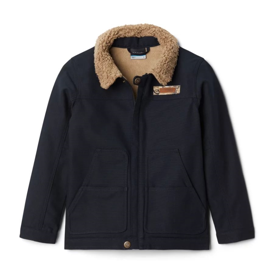 ブラック/フラックス シェルパ ボーイズ Phg ラフテイル フィールド シェルパ ジャケット コロンビア