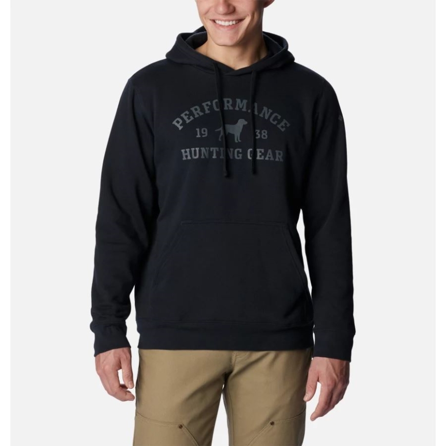 ブラック/グラファイト ドッグ コロンビア メンズ Phg ユニバーシティ パーカー