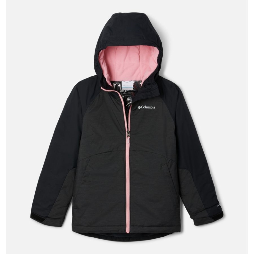 ブラック ヘザー/ブラック ガールズ アルパイン アクション II ジャケット コロンビア