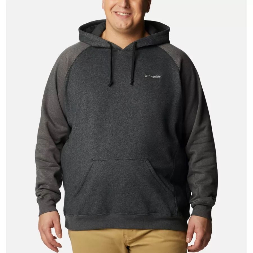 ブラック ヘザー/シャーク ヘザー コロンビア メンズ ハート マウンテン II パーカー ビッグ