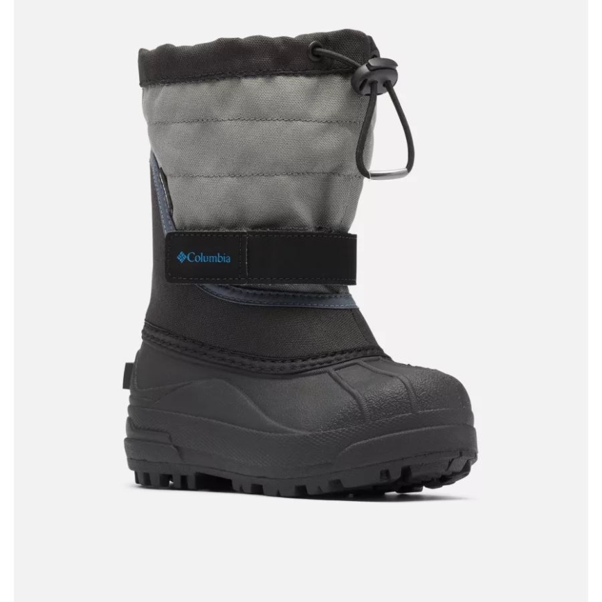 ブラック/ハイパーブルー コロンビア キッズ パウダーバグ プラス II スノーブーツ