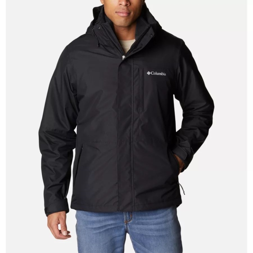 ブラック メンズ ガルフポート 3-in-1 インターチェンジ ジャケット コロンビア