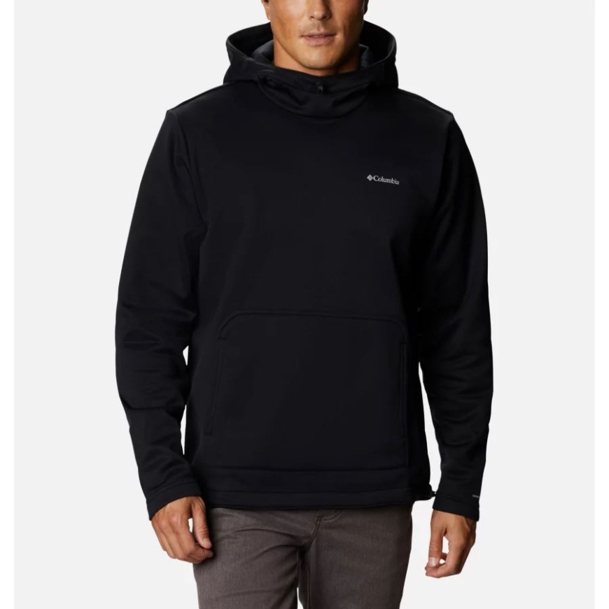 ブラック メンズ アウトシールド ドライ フリース パーカー コロンビア