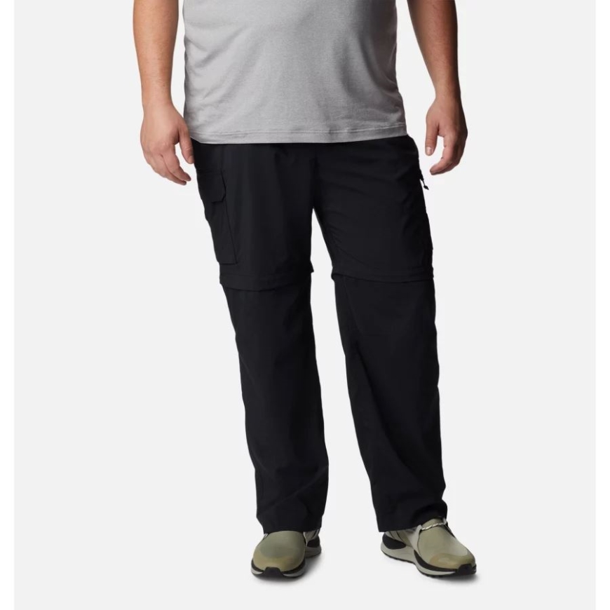 ブラック メンズ シルバー リッジ ユーティリティ コンバーチブル パンツ エクステンデッド サイズ コロンビア