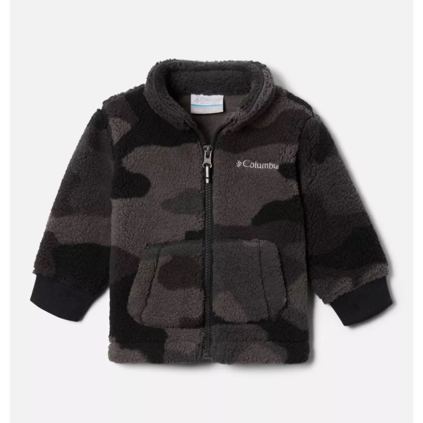 ブラック モッズ カモ インファント ラギッド リッジ II フルジップ シェルパ フリース ジャケット コロンビア