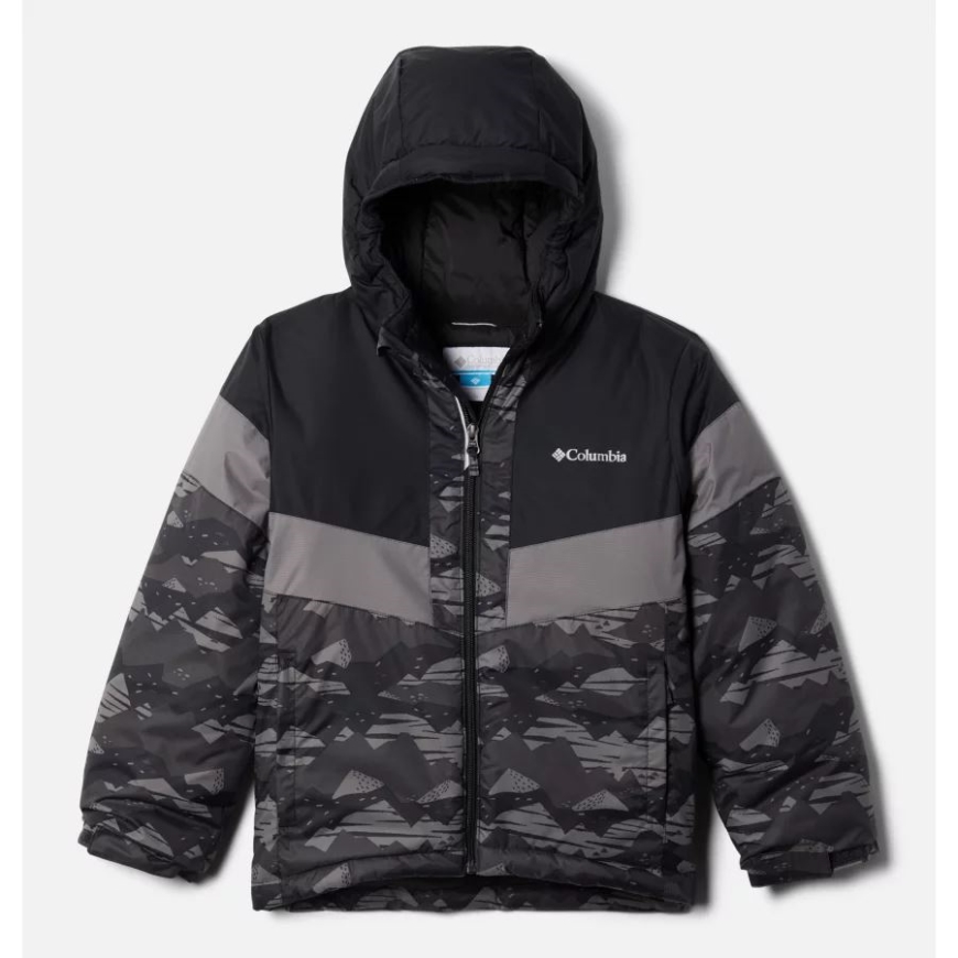 ブラック スクラップスケープ トナル/ブラック/シティーグレー ボーイズ ライトニング リフト II ジャケット コロンビア