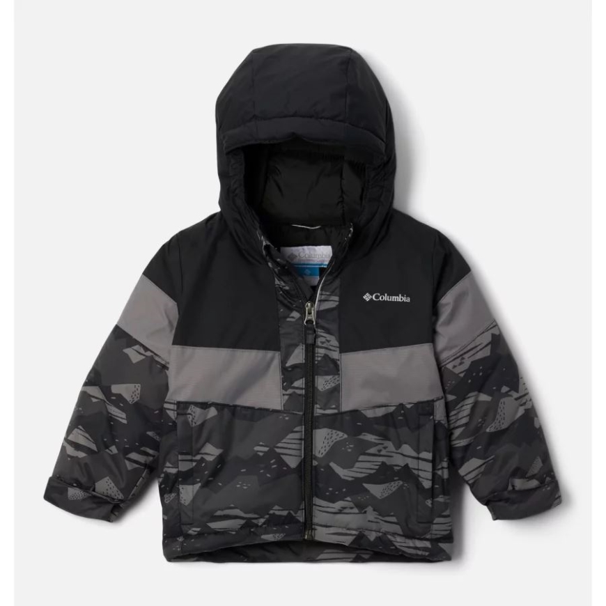 ブラック スクラップスケープ トナル/ブラック/シティ グレー コロンビア 男の子 幼児 ライトニング リフト II ジャケット