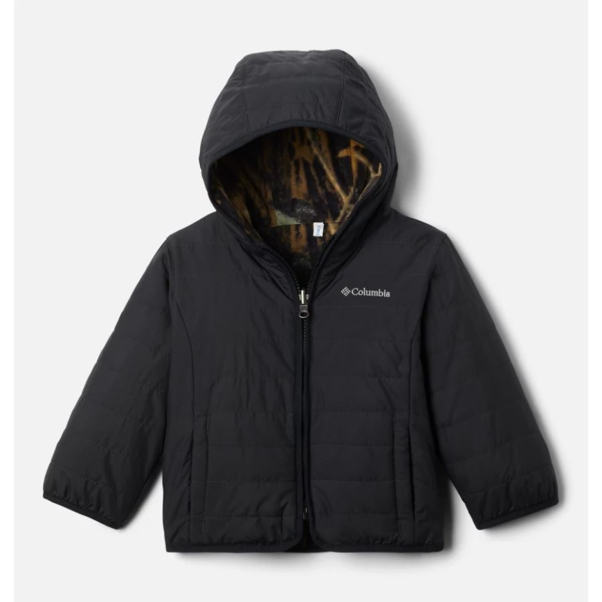 ブラック/ティンバーウルフ トドラー ダブルトラブル リバーシブル ジャケット コロンビア