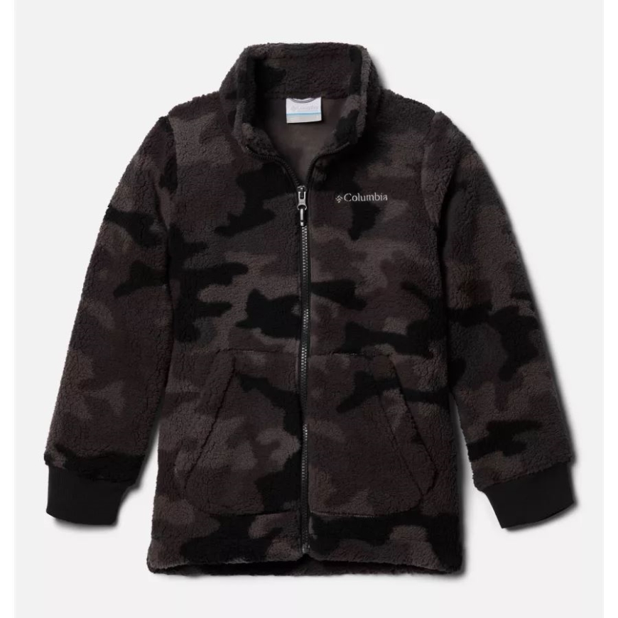 ブラック トラッド カモ コロンビア ボーイズ ラギッド リッジ II フルジップ シェルパ