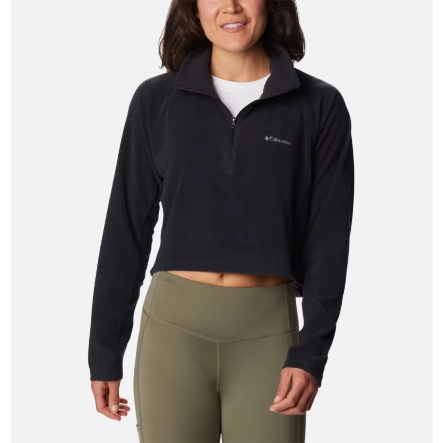 ブラック レディース グレイシャル II カジュアル クロップド フリース コロンビア