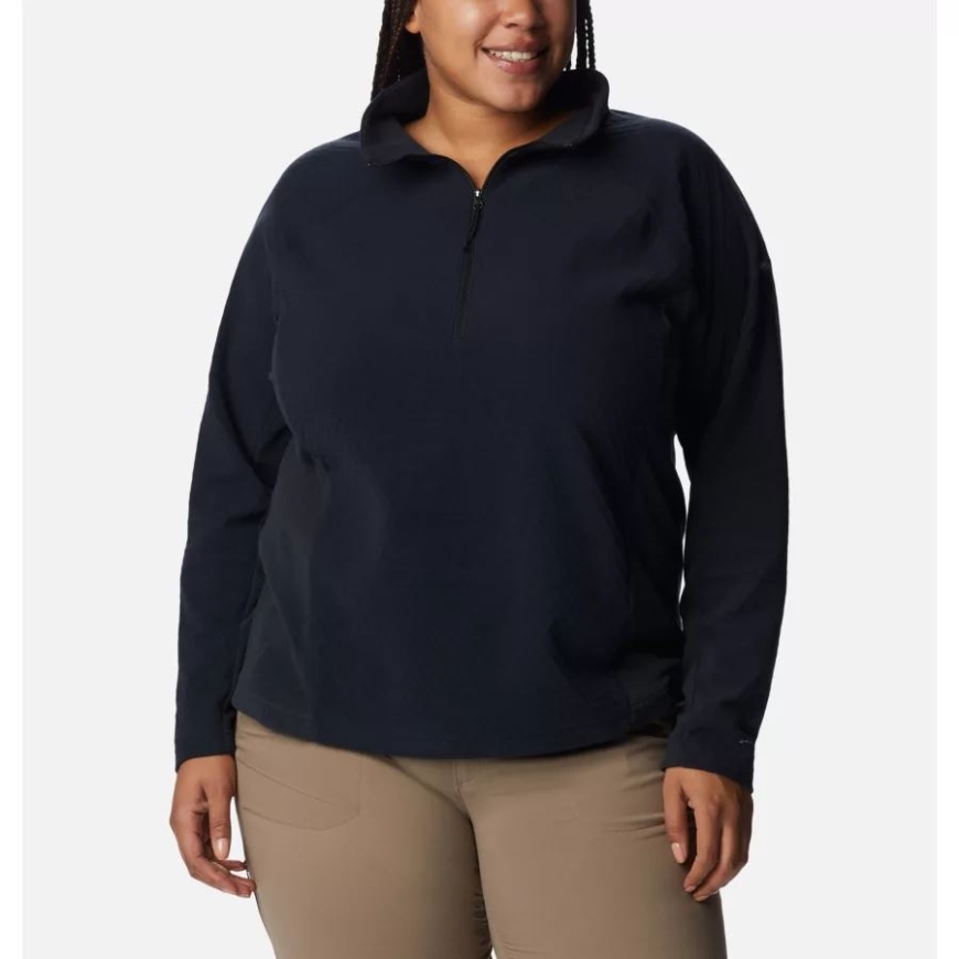 黒人女性用見落としパス ハーフジップ プラスサイズ コロンビア