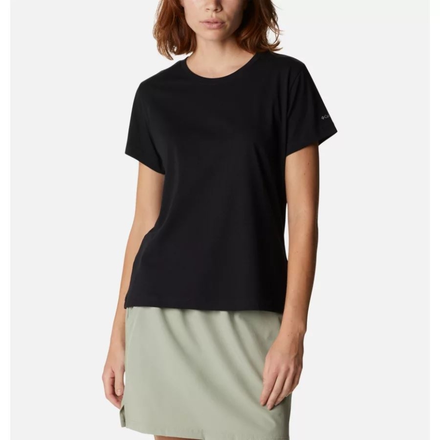 ブラック レディース サファイア ポイント ショート スリーブ シャツ コロンビア ブランド