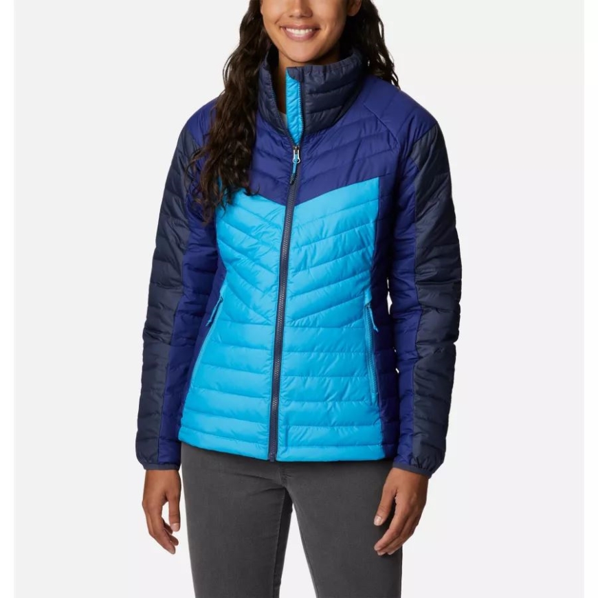 ブルー チル/ノクターナル/ダーク サファイア コロンビア ウィメンズ パウダー ライト II フルジップ ジャケット