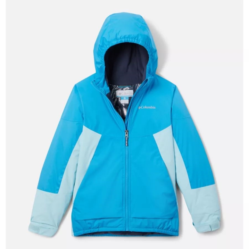 ブルー チル/スプリング ブルー ガールズ スノウ プロブレム ジャケット コロンビア