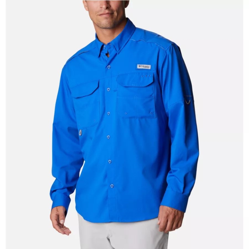 ブルー マコー コロンビア メンズ Pfg ブラッド アンド ガッツ ゼロ ウーブン ロング スリーブ シャツ