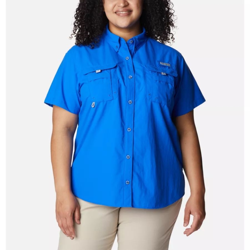 Blue Macaw レディース Pfg バハマ 半袖 プラスサイズ コロンビア