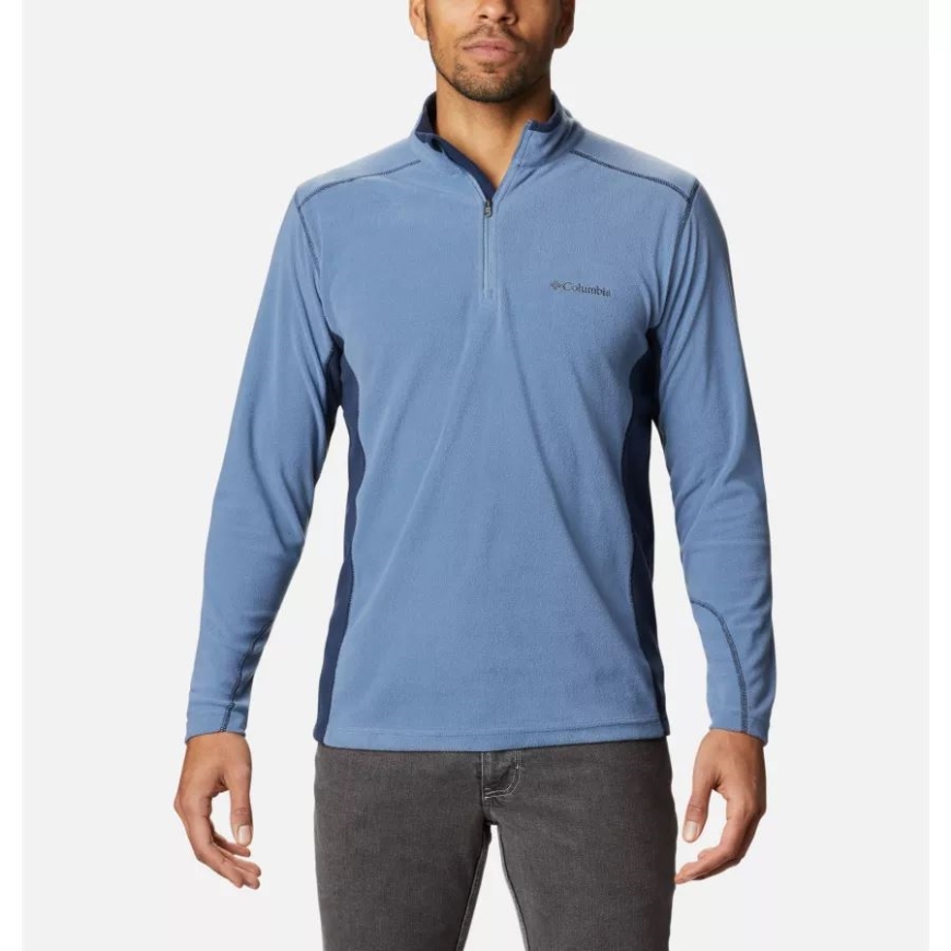 ブルーストーン/カレッジネイビー コロンビア メンズ クラマス レンジ II ハーフジップ フリース プルオーバー
