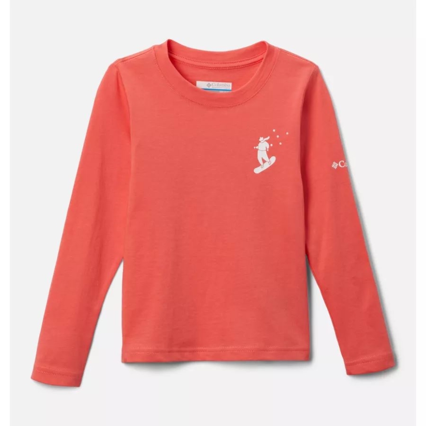 ブラッシュ ピンク/ジェム スキーヤー ガールズ ヘーゼルデル ヒル グラフィック Tシャツ コロンビア