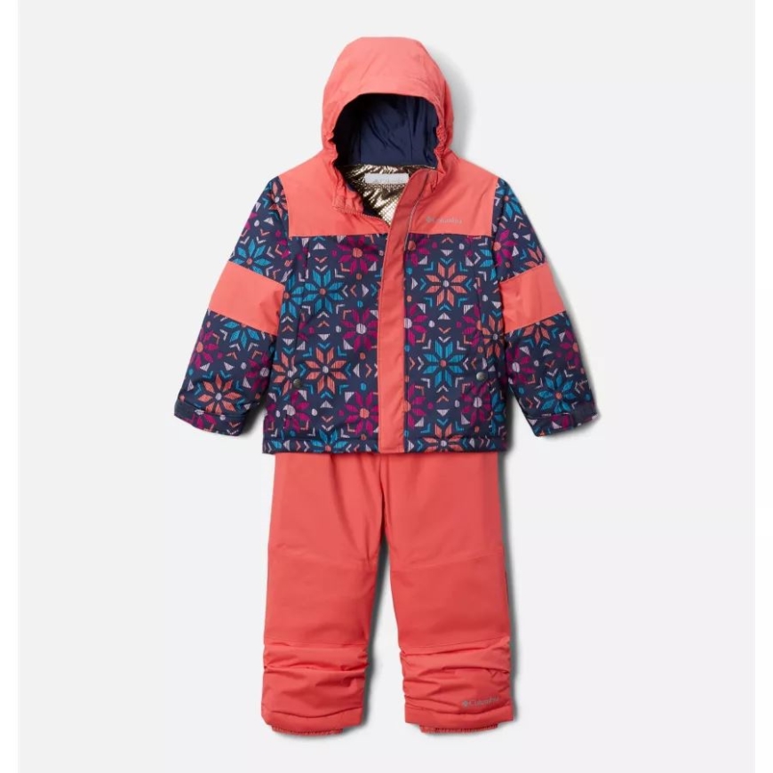 ブラッシュ ピンク ペーパーフレーク/ブラッシュ ピンク コロンビア 幼児 マイティ モーグル オムニ ヒート インフィニティ インサレーテッド セット
