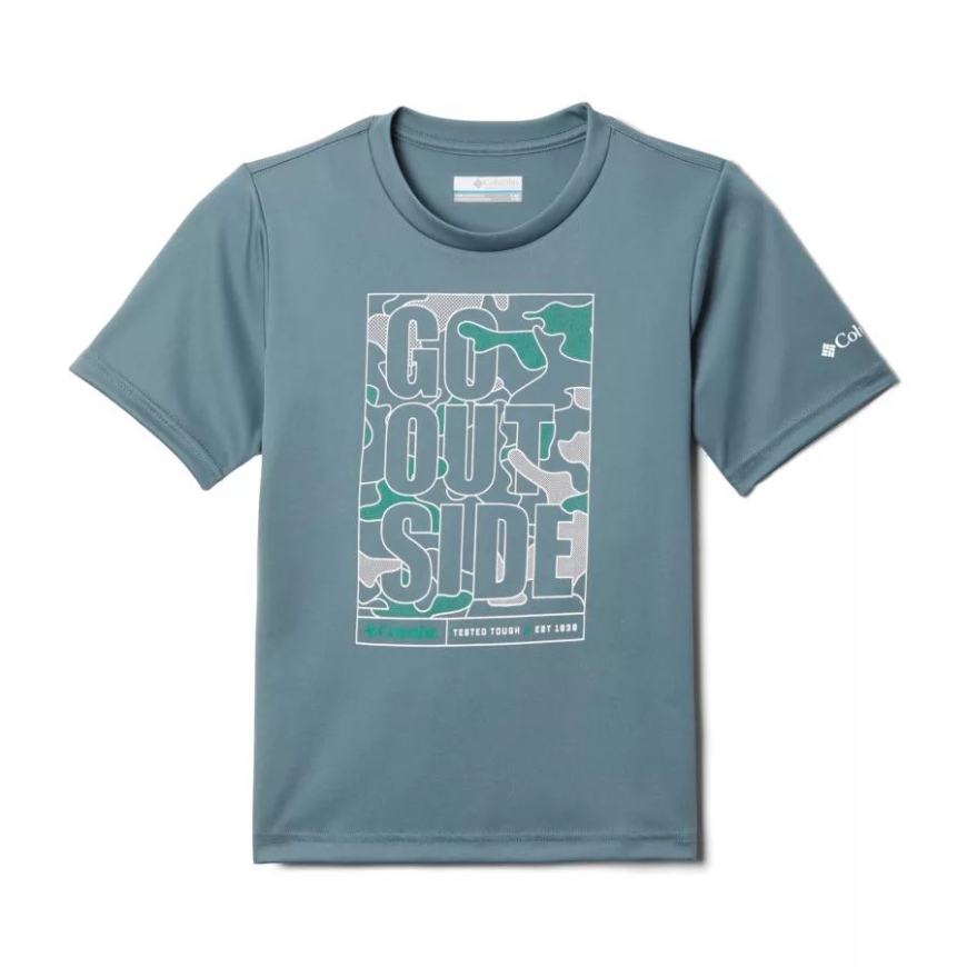 ボーイズ エディスン トレイル グラフィック Tシャツ コロンビア メタル/アウトドアジー