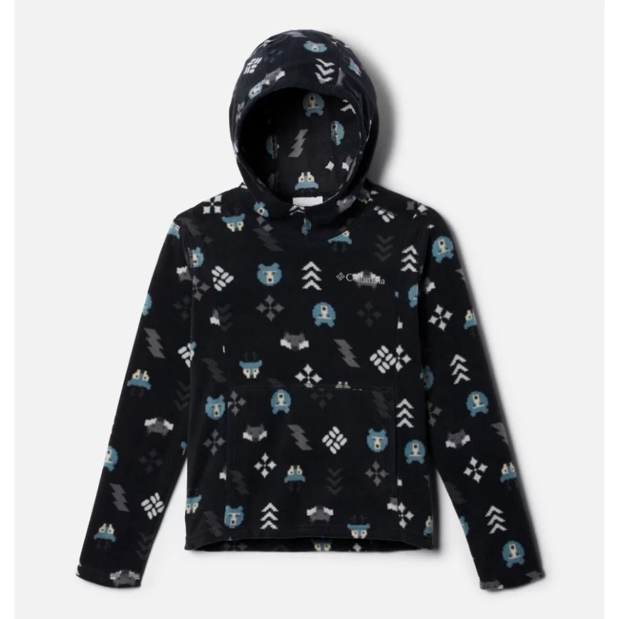 ボーイズ グレイシャル パーカー ブラック ウッドランズ コロンビア