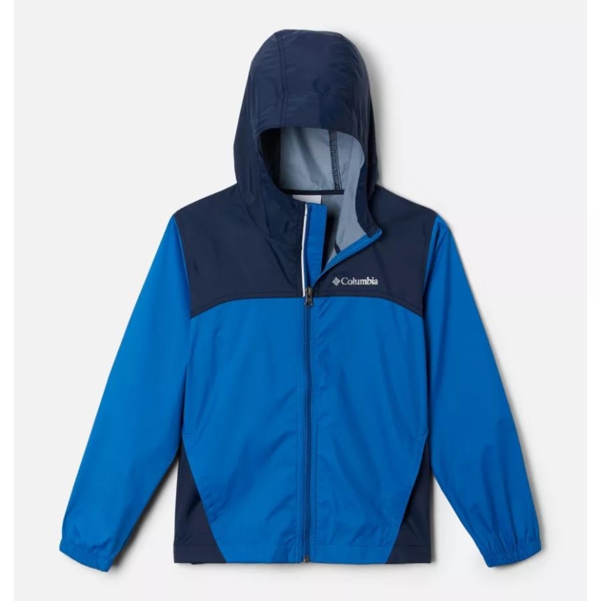 ボーイズ グレンネーカー レインジャケット コロンビア ブライトインディゴ/カレッジネイビー