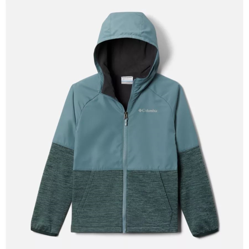 ボーイズ アウトシールド ドライフリース フルジップ ジャケット コロンビア メタル/スプルースヘザー