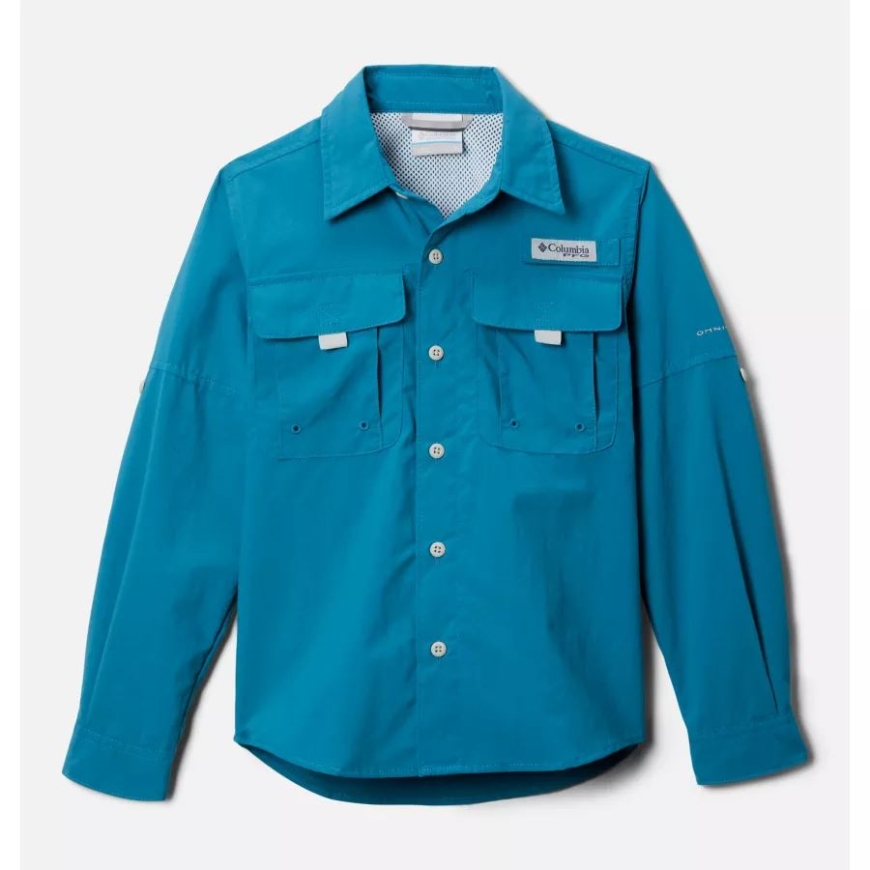 ボーイズ PFG バハマ 長袖シャツ コロンビア ディープマリン