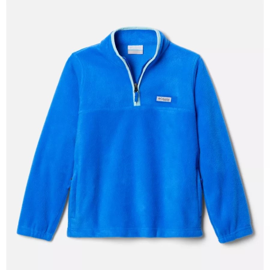 ボーイズ Pfg スラックタイド クォーター ジップ フリース プルオーバー ブルー マコー/ガルフ ストリーム コロンビア