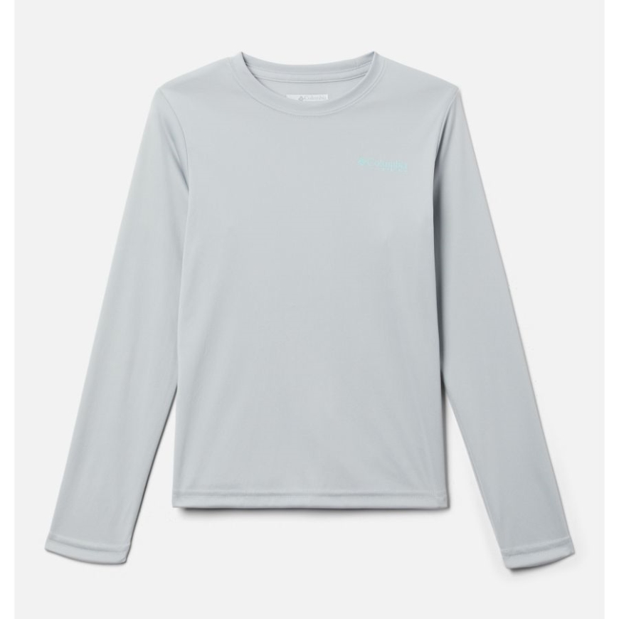 男子 Pfg ターミナルタックル フィッシュフラッグ 長袖シャツ コロンビアクールグレー/ガルフストリーム