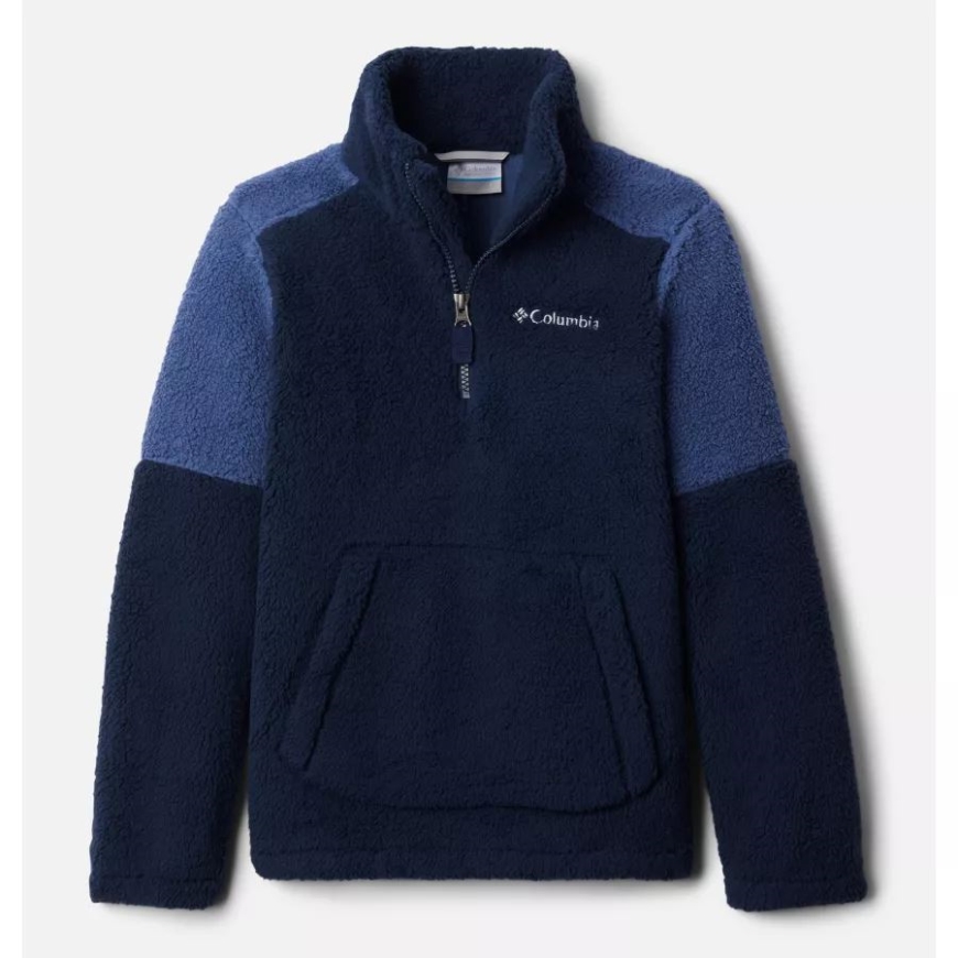 ボーイズ ラギッド リッジ III ハーフジップ シェルパ プルオーバー コロンビア カレッジネイビー/ナイトタイド
