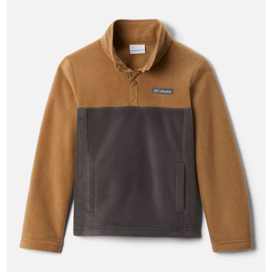 ボーイズ スティーンズ マウンテン 1/4 スナップ フリース プルオーバー コロンビア デルタ/シャーク