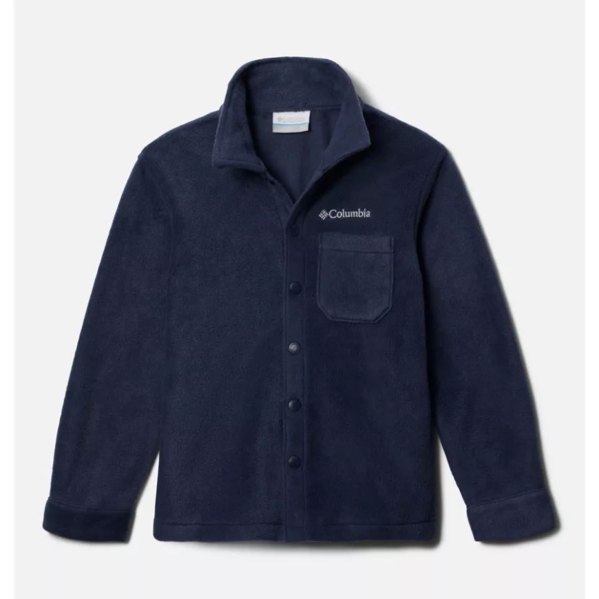 ボーイズ スティーンズ Mtn フリースオーバーシャ​​ツ コロンビア カレッジネイビー