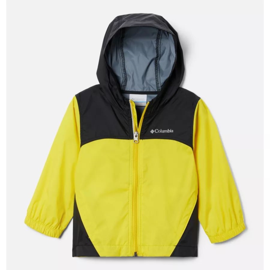 ボーイズ トドラー グレンネーカー レインジャケット レーザー レモン/ブラック コロンビア